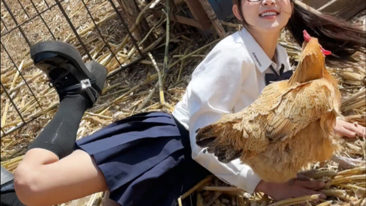 I'm a kid making my own grape chicken cubes