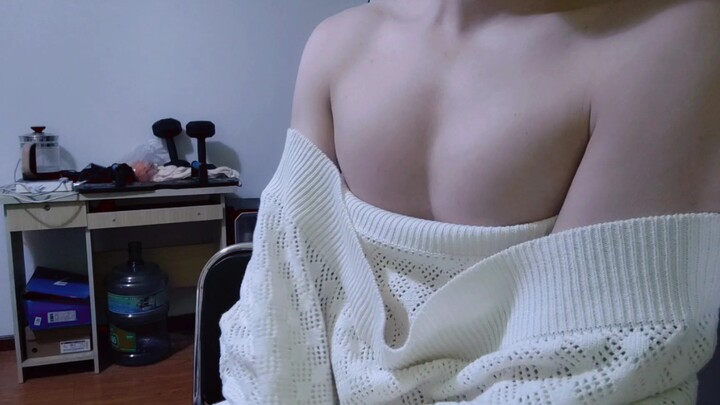Fun fact: Chest muscles are soft and bouncy—no chest? Give it a squeeze, and you’ll find some!