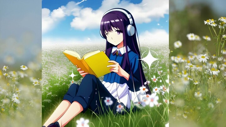 MUSIC AND READING #LOFI #anime #RELAX #CALM #PACEFUL #MUSIC #LOFI HIPHOP #song #chill #dreamy #soft