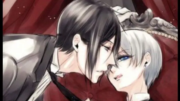 ciel and sebastian kiss