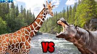 Giraffe vs Hippo | SPORE