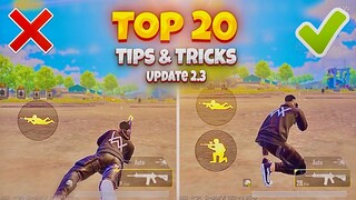 TOP 20 TIPS & TRICKS TO BECOME A MASTER ✅❌ Update 2.3 | PUBG MOBILE / BGMI