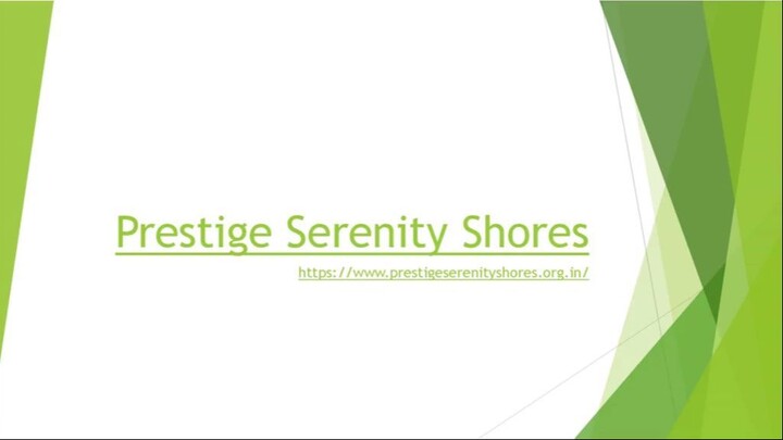 Prestige Serenity Shores luxury living experience in Varthur Bangalore