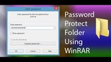 how to add password on your files using winrar | video tutorial