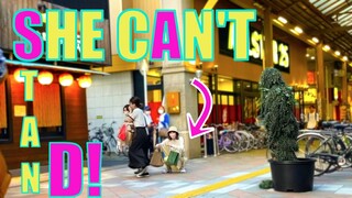 Bushman prank 2022 in Japan : She was shocked by scary bushman!