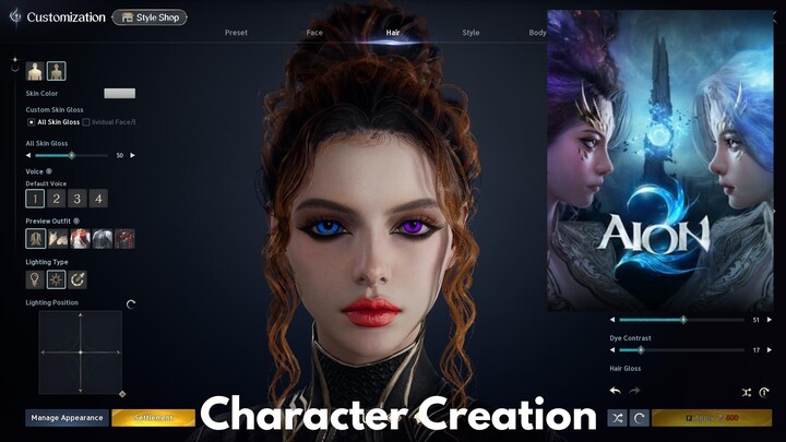 AION 2 | Character Creation | MMORPG game