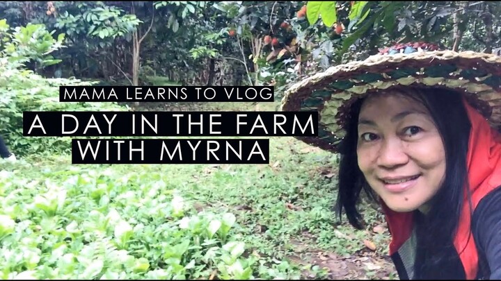 MAMA LEARNS TO VLOG | A DAY IN THE FARM WITH MYRNA