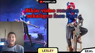 (face cam!!!) reaction video cosplay mobile legends sekaligus menggeledah akun ig mereka