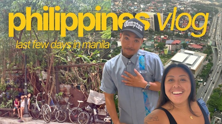 philippines vlog 🇵🇭 | typhoon carina shuts BGC down, exploring intramuros, and SHOPPING!