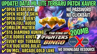 Data ML Lite Full Event 200Mb Patch Xavier | ML Lite | Cara Mengatasi Lag & Patah Patah Di ML