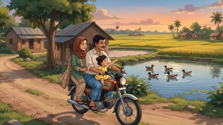 খামারের কাজেই কাটে সকাল, বিকেলটা শুধু আমাদের তিনজন