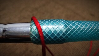 如何用绳子将水管接头捆得滴水不漏，太牛了