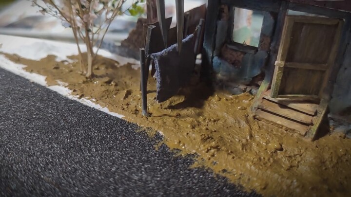 "The Long Spring" 1/72 scene model, complete commentary version for model lovers, wishing children a