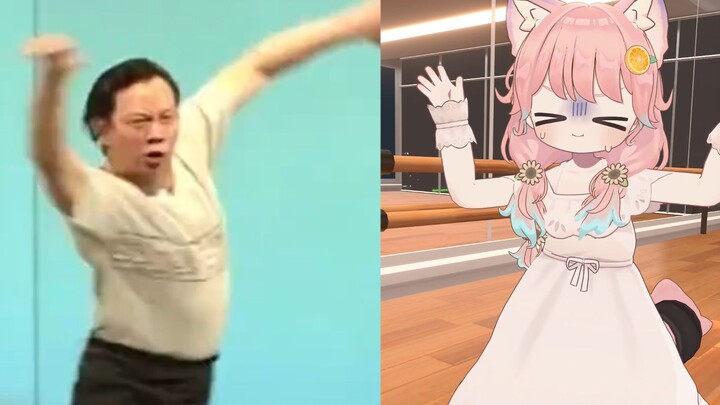 Let’s teach the sakura girl some sidestepping moves and the bear-shake dance too~