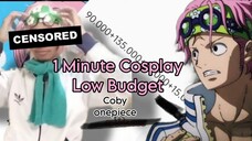 1 Minute Cosplay Low Budget (Coby Onepiece)