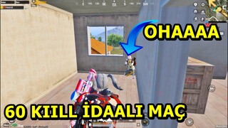 60 KIILL İDDAALI MÜTHİŞ MAÇ ! BU MAÇI KAÇIRMAYIN ONE MAN SQUAD PUBG MOBİLE