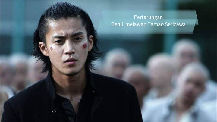 Pertarungan pertama Genji melawan Tamao Serizawa/crow zero