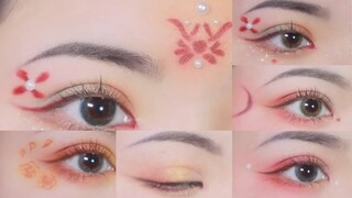 Trang điểm mắt, vẽ chu sa cổ trang Trung| Chinese ancient eyes makeup- Nhã Di Các.