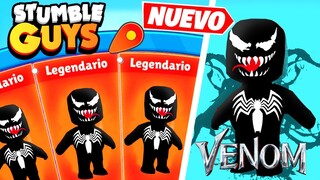 Conseguí la NUEVA SKIN de VENOM en STUMBLE GUYS 😍