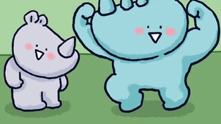 [Little Spear Zoo] Little Rhino's fourth cousin is quite useful.