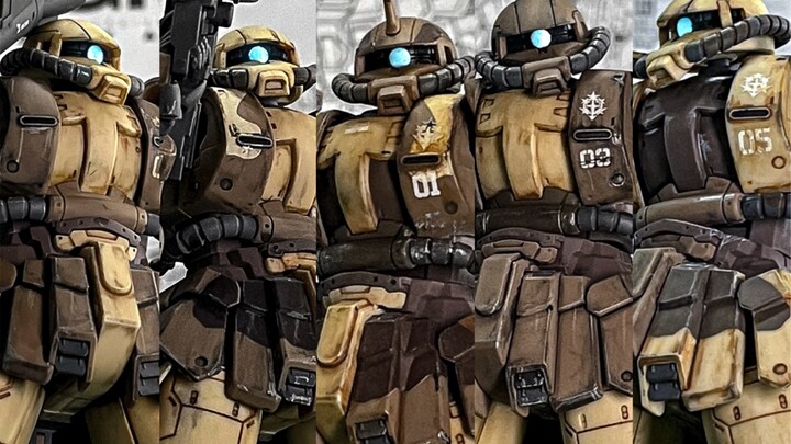 The nightmare of the third-class federals, the brown Southern Cross Zaku team