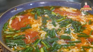 CANH TRỨNG CÀ CHUA - Mây trắng lượn trời hồng _ Cùng Cháu Vào Bếp
