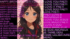 HAPPY BIRTHDAY PAETI