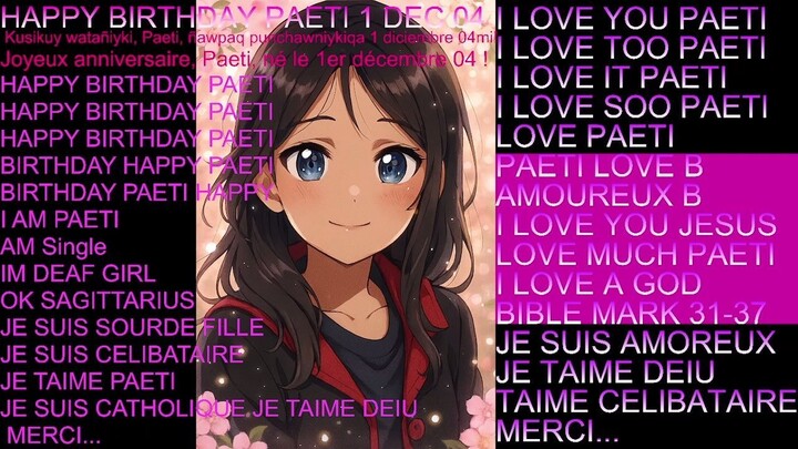 HAPPY BIRTHDAY PAETI