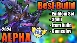 ALPHA BEST BUILD 2024 | TOP 1 GLOBAL ALPHA BUILD | ALPHA - MOBILE LEGENDS | MLBB