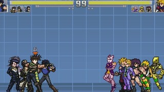 【Ikemen GO】1~4部JOJO VS 1~4部荒木庄成员 但是团战