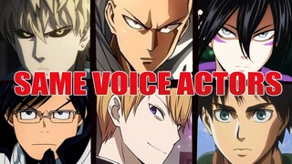 One Punch Man All Characters Japanese Dub Voice Actors Seiyuu Same Anime Characters