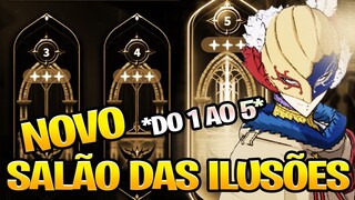 SAIBA COMO PASSAR AS 5 FASES DO NOVO SALÃO DAS ILUSÕES | Black Clover Mobile