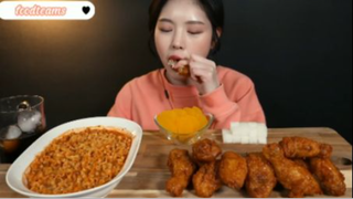 Mì cay HQ và gà mật ong phần 4 #mukbang