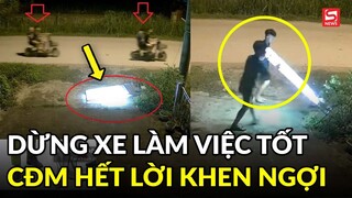 Hai thiếu niên dừng xe làm việc tốt, CĐM khen ngợi: Nhìn là biết bố mẹ dạy dỗ chất lượng rồi!