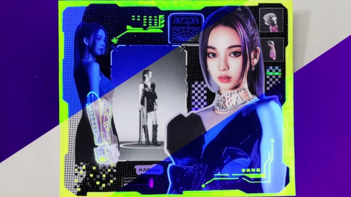 شخصية الذكاء الاصطناعي انطلقت! دفتر متابعة المعجبين بليو تشيمين | كولاج الألبوم | تحويل ألبوم aespa 