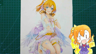 [Painting]Drawing a picture of Kosaka Honoka|<LoveLive!>