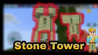 build a stone tower in bed wars | BlockMan Go