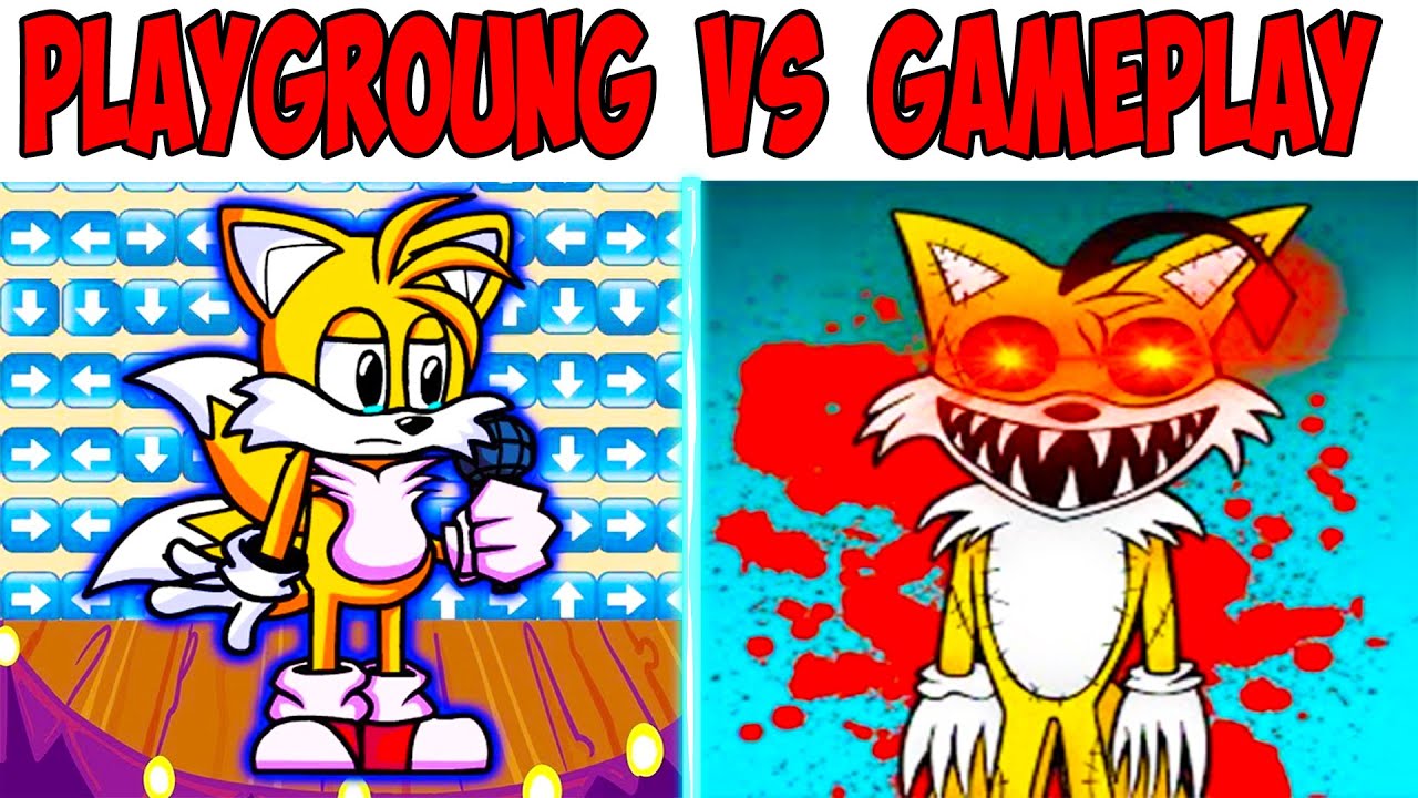 FNF, Vs Tails.Exe V2 Full Week, Mods/Hard/Gameplay