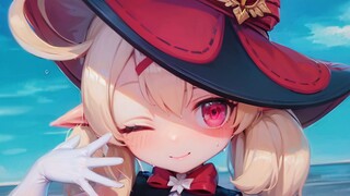 【AI动画】白丝小可莉❤️