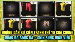 Free Fire | Hướng Dẫn Chơi Giật Thẻ Nhận Đồ Bóng Đá Và Skin Súng Giá 10 Kim Cương | Rikaki Gaming