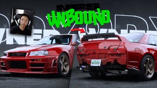 GW MODIFIKASI EXTREME NISSAN R32 PAKE BODY DEPAN R34 - NFS UNBOUND