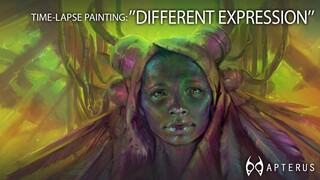 Time-lapse painting: 'DIFFERENT EXPRESSION'