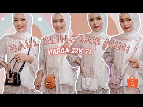 Shopee Haul Slingbag Tas Mini Murah + Cocok Buat OOTD | Ayu Rahayu