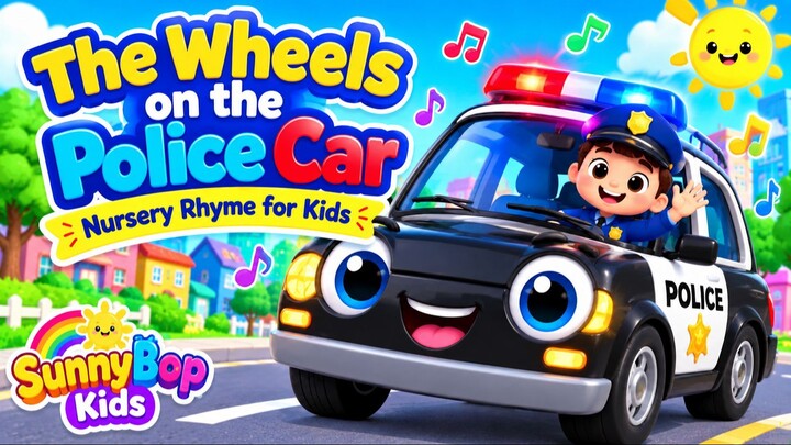🚓 Wheels on the Police Car | Fun Nursery Rhyme for Kids 🎵