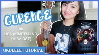 Gurenge by LISA from Kimetsu No Yaiba OP (Demon Slayer) UKULELE TUTORIAL