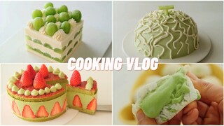 VIETSUB | Các loại bánh MÀU XANH tươi mát - BÁNH MÌ MOCHI matcha, Mousse matcha, Bánh kem TRÁI CÂY