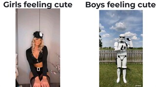 GIRLS FEELING CUTE VS BOYS FEELING CUTE_