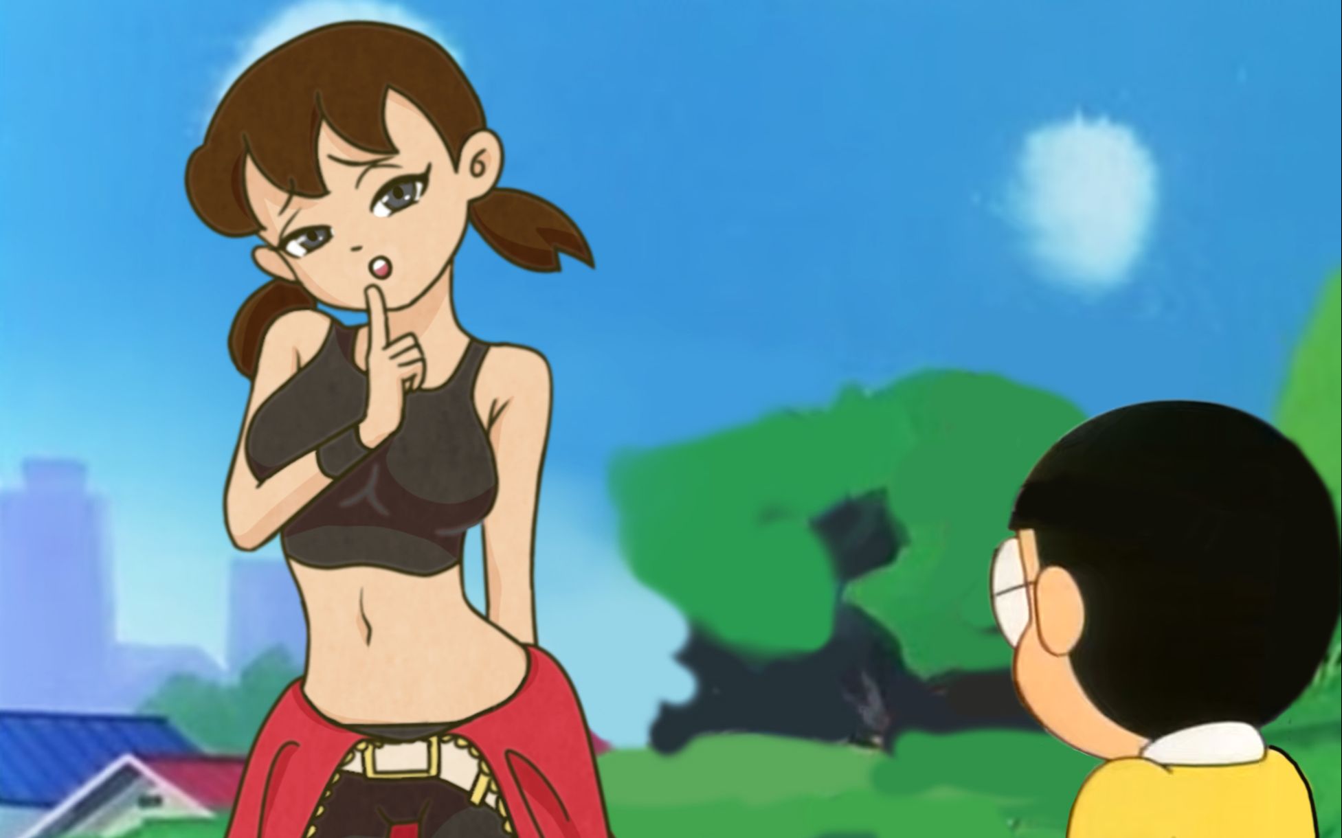 Nobita: Shizuka, you really understand how to play with men~ - BiliBili