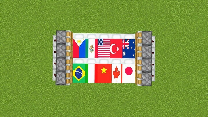 country flags on beds combination