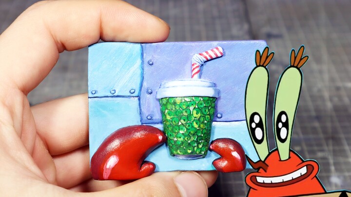 "Realistic Spongebob Close-up"